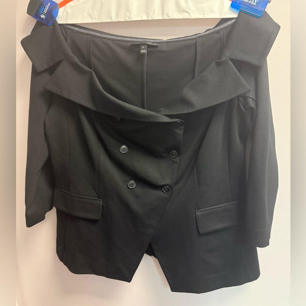NWOT Lane Bryant Black Women's On or Off the Shoulder Jacket Women’s 14/16